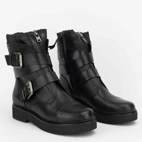 Women's Geox Rayssa Moto Boot - Picture 2 of 9